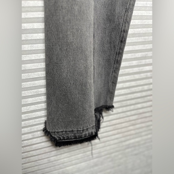 FRAME Nouveau Le Mix Gray
Cropped Jeans Ankle Designer Two
Tone Fray Size 23 - Picture 11 of 12